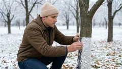 Wikkel boomstammen in folie: je fruitoogst zal volgend jaar flink toenemen